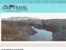 Tablet Screenshot of elitetravelassociates.com